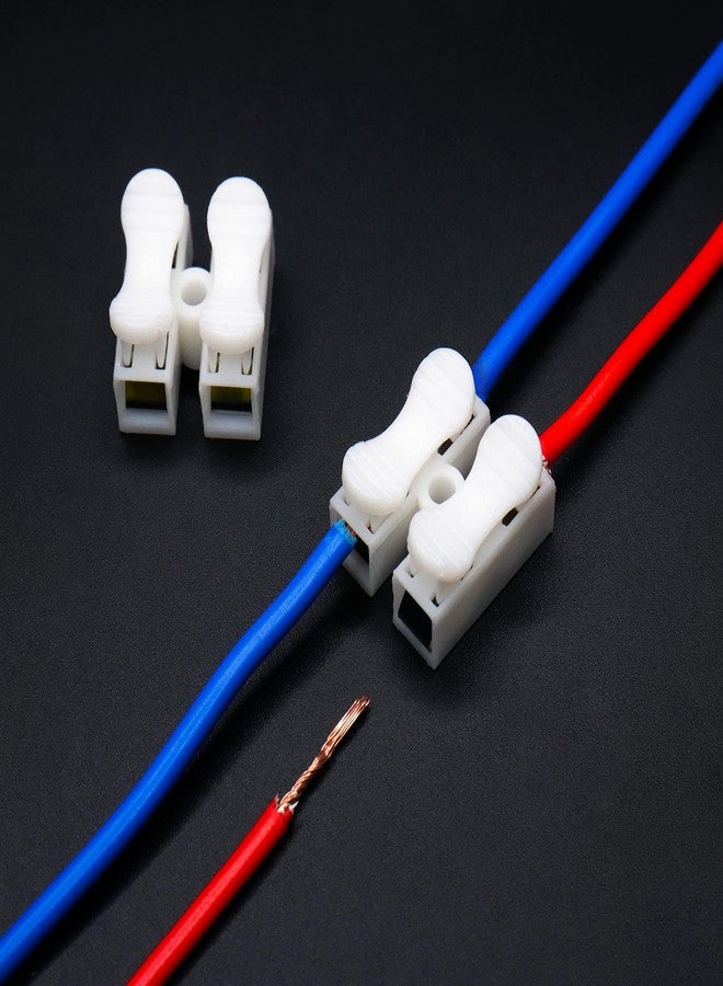 Electronicspices Electronic spices Cable Connector Clamp Spring Connector Terminal Block FOR Wire LED Strip Light Wire Connecting (PACK OF 200) - Image 1